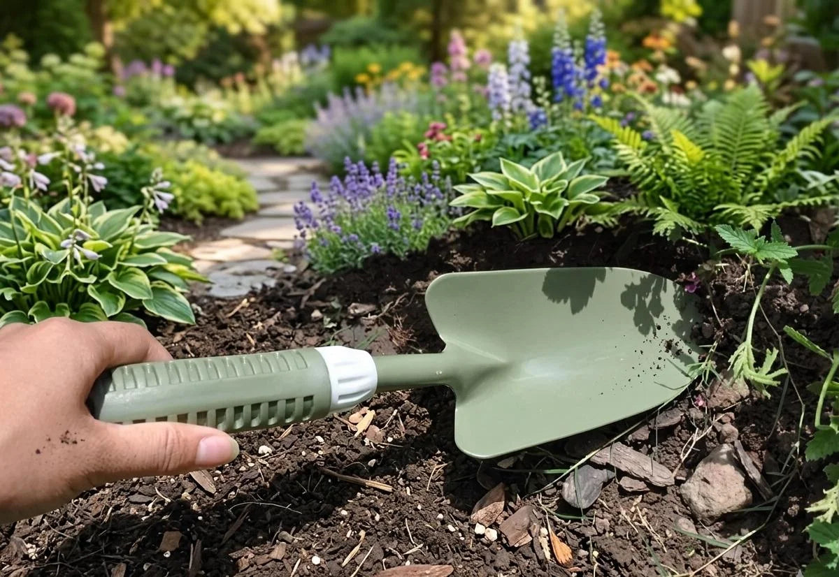 GreenPro Gardening Hand Trowel – Heavy Duty Digging Shovel with Comfortable Anti-Slip Grip Handle