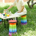 Portable Telescoping Stool, Folding Stool Lightweight & Sturdy, Retractable Telescopic Stool For Gardening