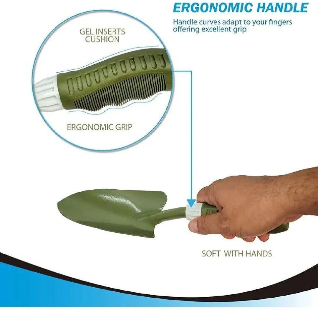 GreenPro Gardening Hand Trowel – Heavy Duty Digging Shovel with Comfortable Anti-Slip Grip Handle