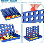 4 IN A ROW Board Game for Kids / Travel Board Game / Board Games Indoor & Outdoor,
