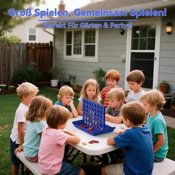 4 IN A ROW Board Game for Kids / Travel Board Game / Board Games Indoor & Outdoor,