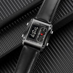 Original Skmei 1868 Boys New Style Design Famous Watch Digital Analog Mens Wrist Watches for Men Luxury Watch - Without Box - Black With Golden Case