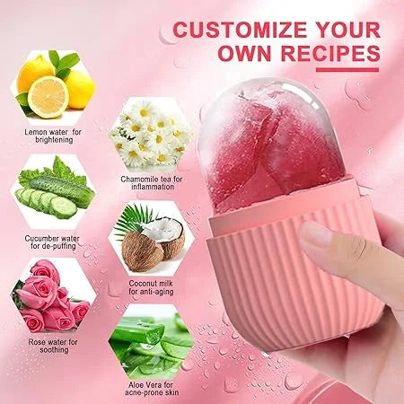 Ice Face Roller Comfortable to Grip Skin Care Beauty Ice Face Roller Mold-