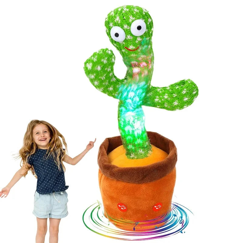 Dancing Cactus Toy for Kids – Talking & Singing Plush Cactus | Interactive Mimic Toy