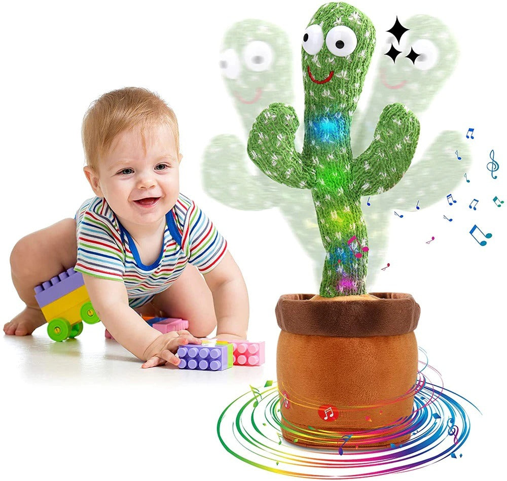 Dancing Cactus Toy for Kids – Talking & Singing Plush Cactus | Interactive Mimic Toy