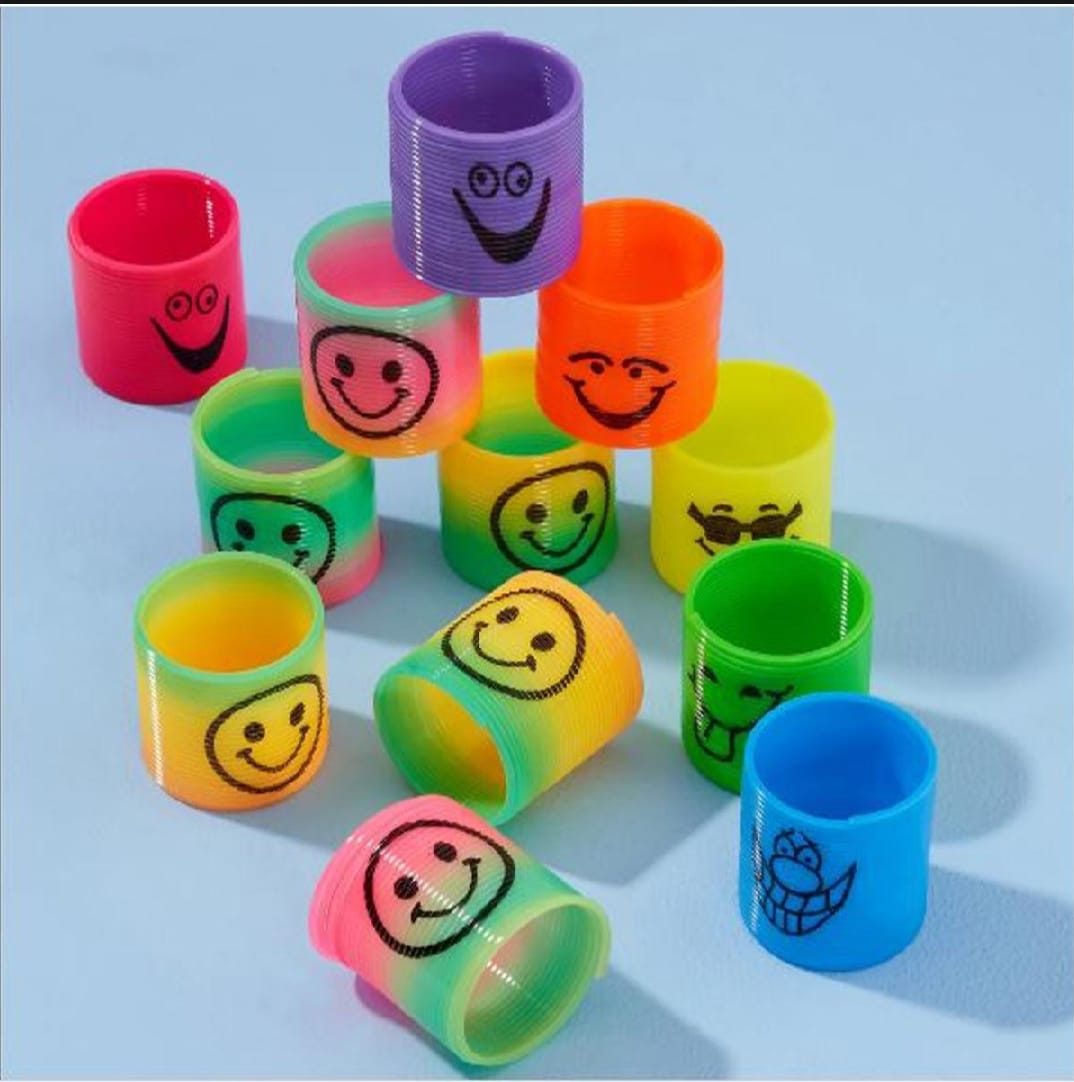 Pack of 12 Magic Slinky Spring Finger Fidget Toys – Stress Relief Sensory Toy for Kids & Adults, Fun Party