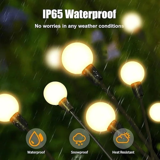 Garden Lights – New Upgraded Solar Powered Firefly Lights, Outdoor Waterproof Vibrant Decorative Lighting for Home